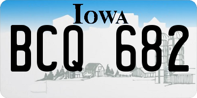 IA license plate BCQ682