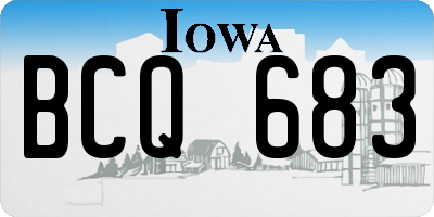 IA license plate BCQ683