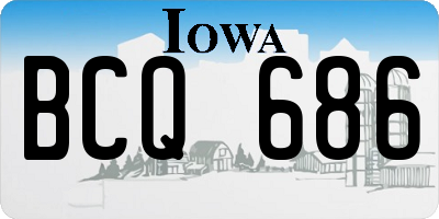 IA license plate BCQ686