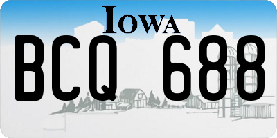 IA license plate BCQ688
