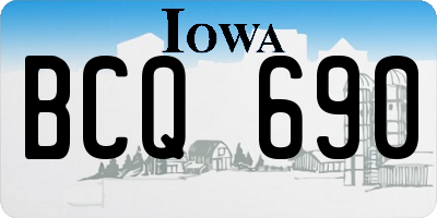 IA license plate BCQ690