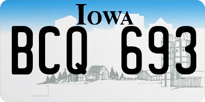 IA license plate BCQ693