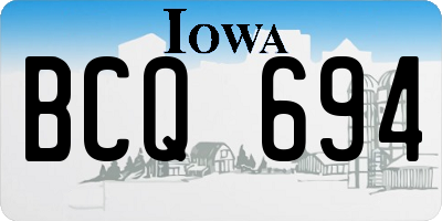 IA license plate BCQ694