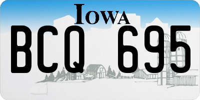 IA license plate BCQ695