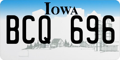 IA license plate BCQ696