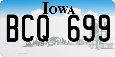 IA license plate BCQ699