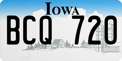 IA license plate BCQ720