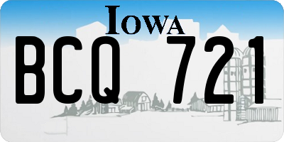 IA license plate BCQ721