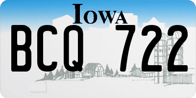IA license plate BCQ722
