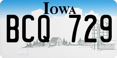 IA license plate BCQ729
