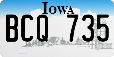 IA license plate BCQ735