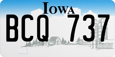 IA license plate BCQ737