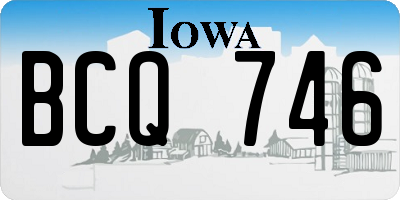IA license plate BCQ746
