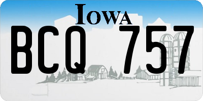 IA license plate BCQ757