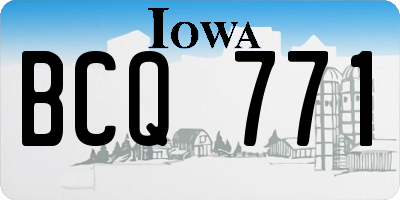 IA license plate BCQ771