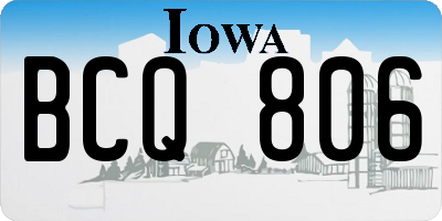 IA license plate BCQ806