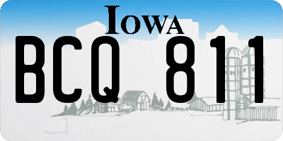 IA license plate BCQ811