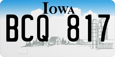 IA license plate BCQ817