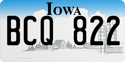 IA license plate BCQ822