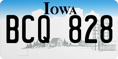 IA license plate BCQ828