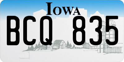 IA license plate BCQ835