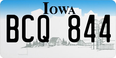 IA license plate BCQ844