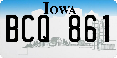 IA license plate BCQ861