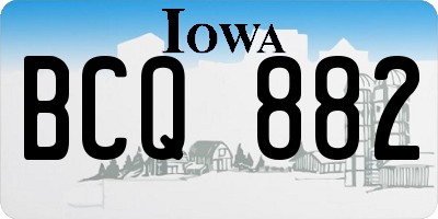 IA license plate BCQ882