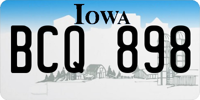 IA license plate BCQ898