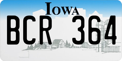 IA license plate BCR364