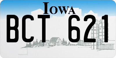 IA license plate BCT621