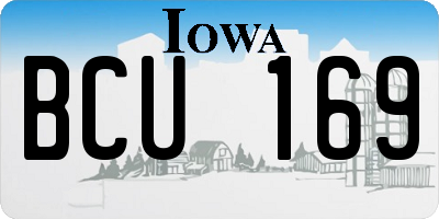 IA license plate BCU169
