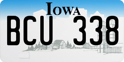 IA license plate BCU338