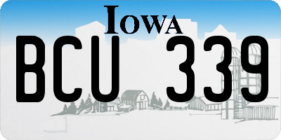 IA license plate BCU339