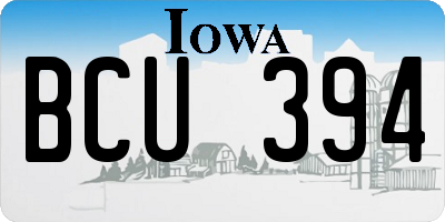 IA license plate BCU394