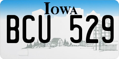 IA license plate BCU529
