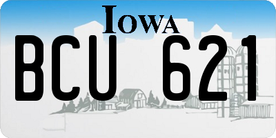 IA license plate BCU621