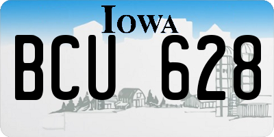 IA license plate BCU628