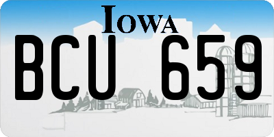 IA license plate BCU659