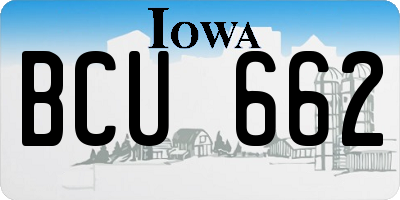 IA license plate BCU662