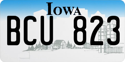 IA license plate BCU823