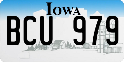 IA license plate BCU979
