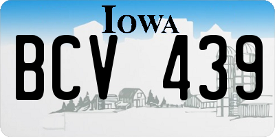 IA license plate BCV439