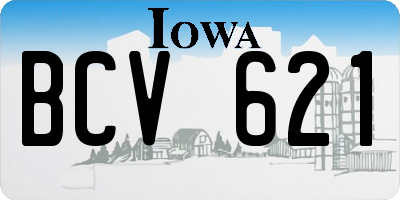 IA license plate BCV621