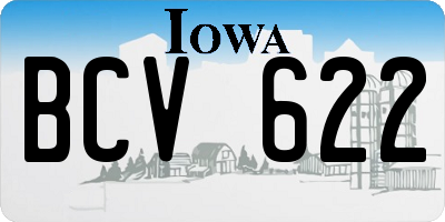 IA license plate BCV622