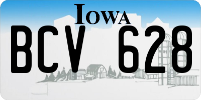 IA license plate BCV628
