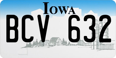 IA license plate BCV632