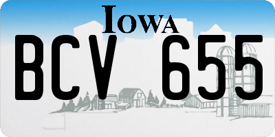 IA license plate BCV655