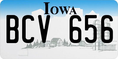 IA license plate BCV656