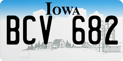 IA license plate BCV682